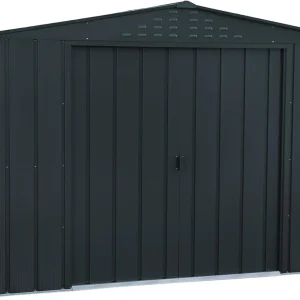 Duramax - Caseta Cobertizo Jardín - Colossus 10x8 - Metal - Color Gris Antracita