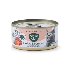 Natura Diet Cat Sterilized Ibérico y calabaza 85 g Comida húmeda para gatos esterilizados
