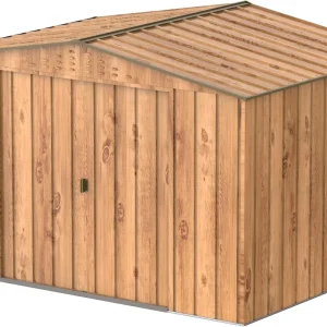 Duramax - Caseta Jardín - Top Hercules 10x8 - Metal  - Color Imitación Madera