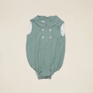 Pelele cuello bebé bambula