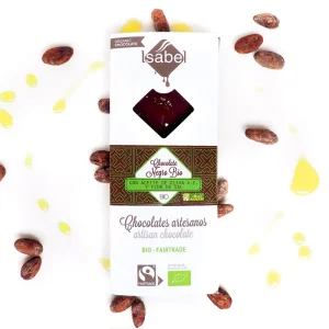Tableta Bio Chocolate Negro Con Aceite De Oliva V. E. Y Flor De Sal