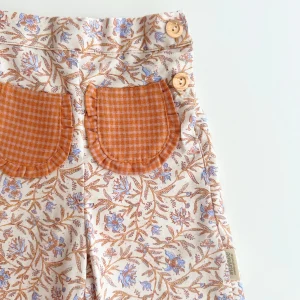 Pantalón volantes | Raíz | Flores y Cuadros