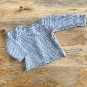 Jersey sencillo azul empolvado