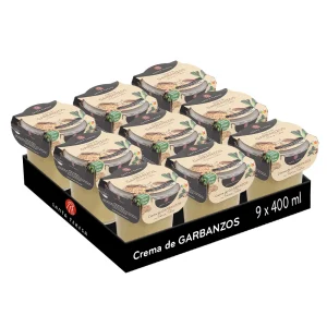 Pack 9 Cremas De Garbanzos Con Puerro Y Setas 3.600ml