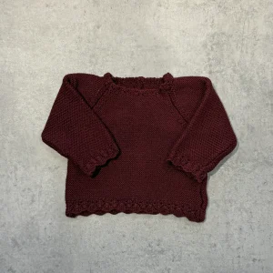 Jersey bebé lana burdeos