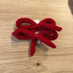 Pack 2 lazos con pinza rojo