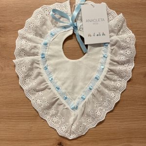 Babero alfiler azul bebé