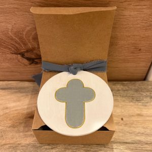 Medallón Cruz MC01 Gris-oro