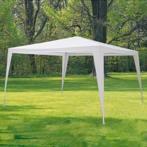Pergola Desmontable Blanca, 3x3 Metros