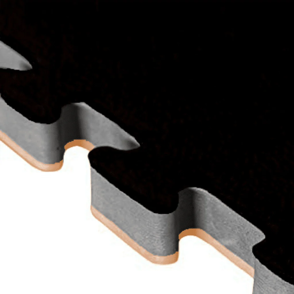 Tatami Puzzle 2,5cm 100x100cm – Efecto Madera/negro - Imagen 2