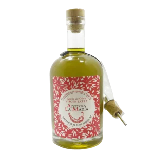 Aceite De Oliva Virgen Extra Macerado Al Chile Scorpion 50 Cl Con Vertedor Metálico