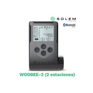 Programador Solem Woobee 2 Estaciones (batería/pantalla/bluetooth) - Control Práctico De Riego
