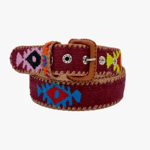 Cinturón argentino burdeos