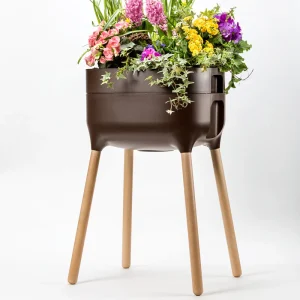 Jardinera Elevada Urbalive High Con Auto-riego Marrón.