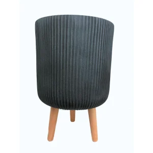 Macetero Nuovo 3 Patas Gris Antracita .46x30cm