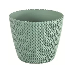 Maceta Redonda 11,5l Prosperplast Splofy De Plastico En Color Menta, Ø29,5 X 24,9 Cm