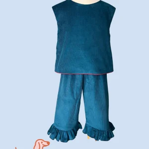 Pantalón volante petróleo