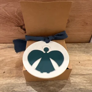 Medallón Angelito MC02 petróleo-plata