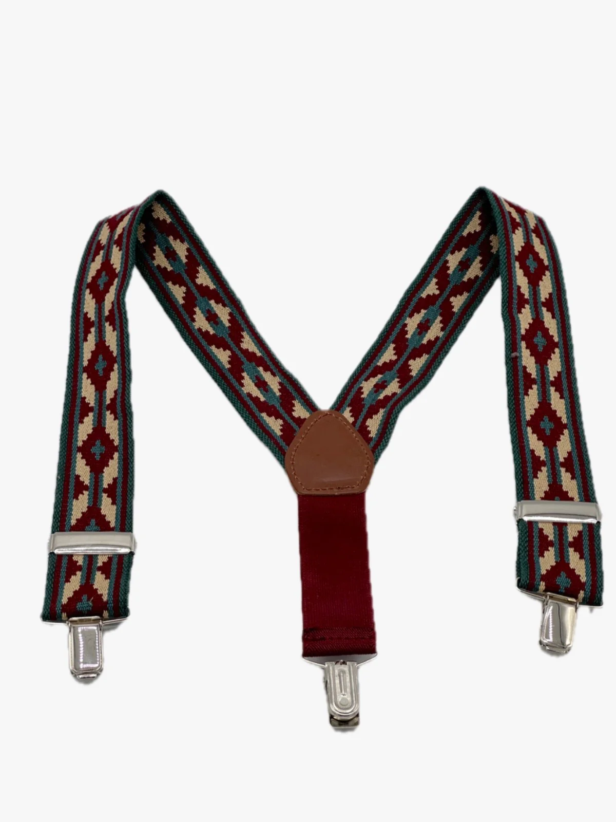 Tirante GP verde-burdeos-beige