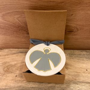 Medallón Angelito MC02 gris-oro