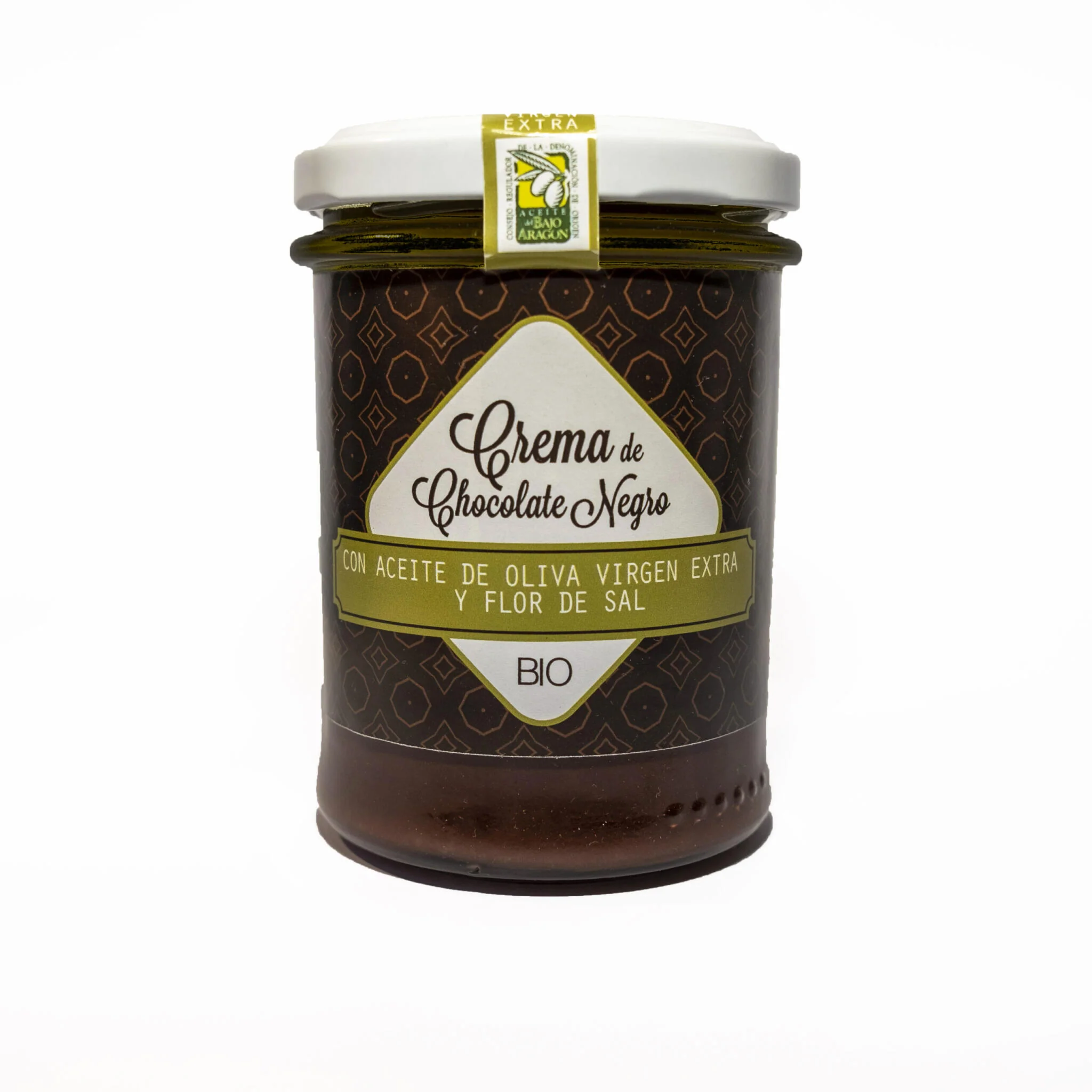 Crema Bio de chocolate negro con aceite de oliva virgen extra y flor de sal