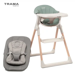 TRONA DUETO BLANCO MATE/HAYA/VERDE MINT DE TRAMA