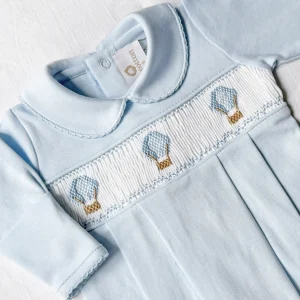 Pijama enterizo globos celeste