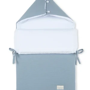 Saco capazo azul con guata extraíble