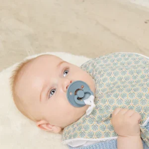 Babero Geométrico Azul