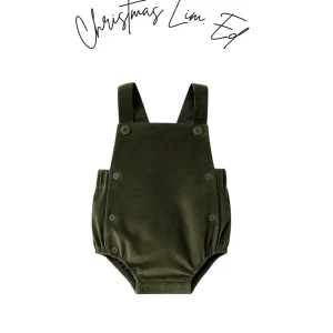 Peto ranita velvet verde Navidad