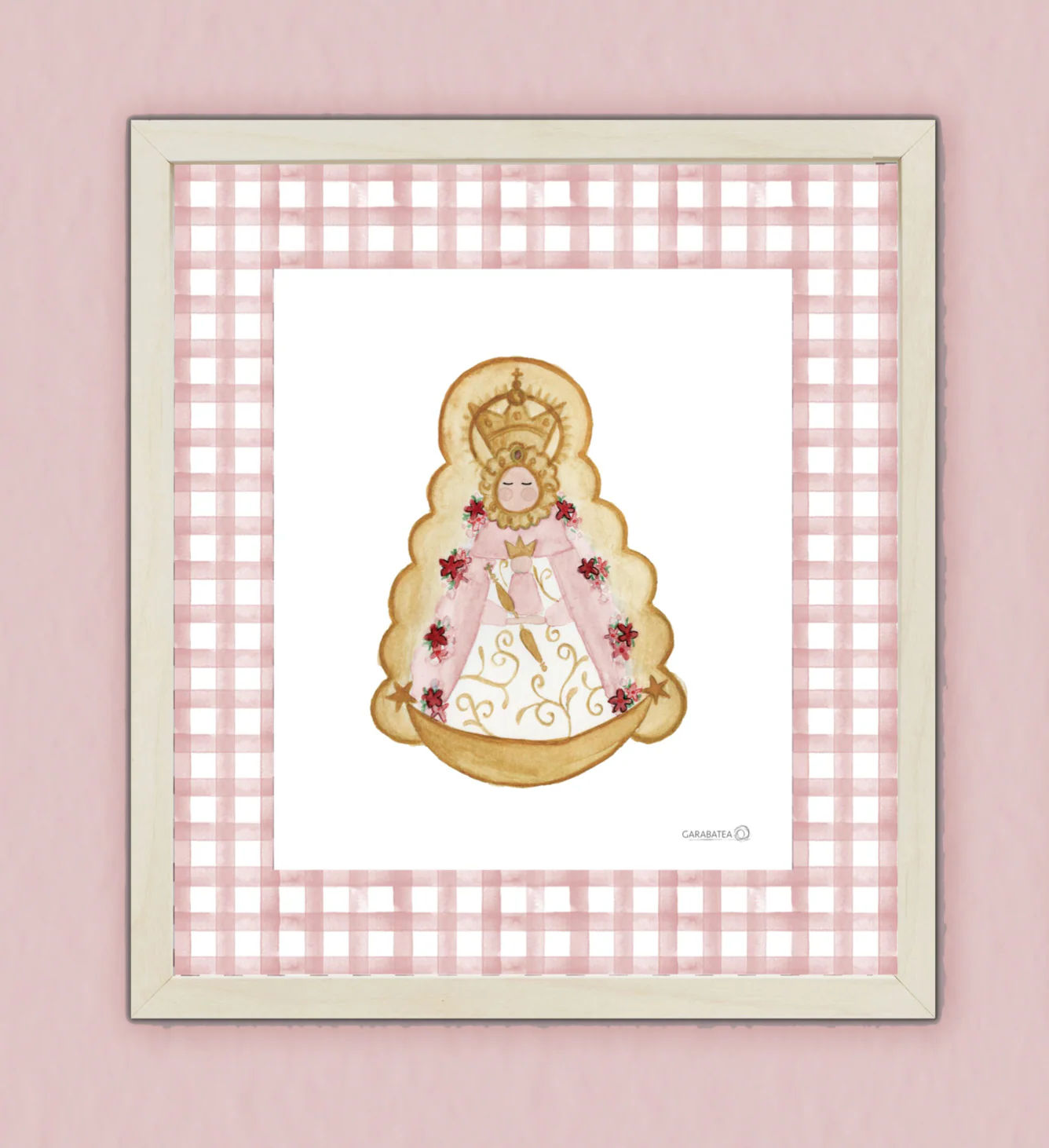 Lámina Virgen del Rocio – Rosa