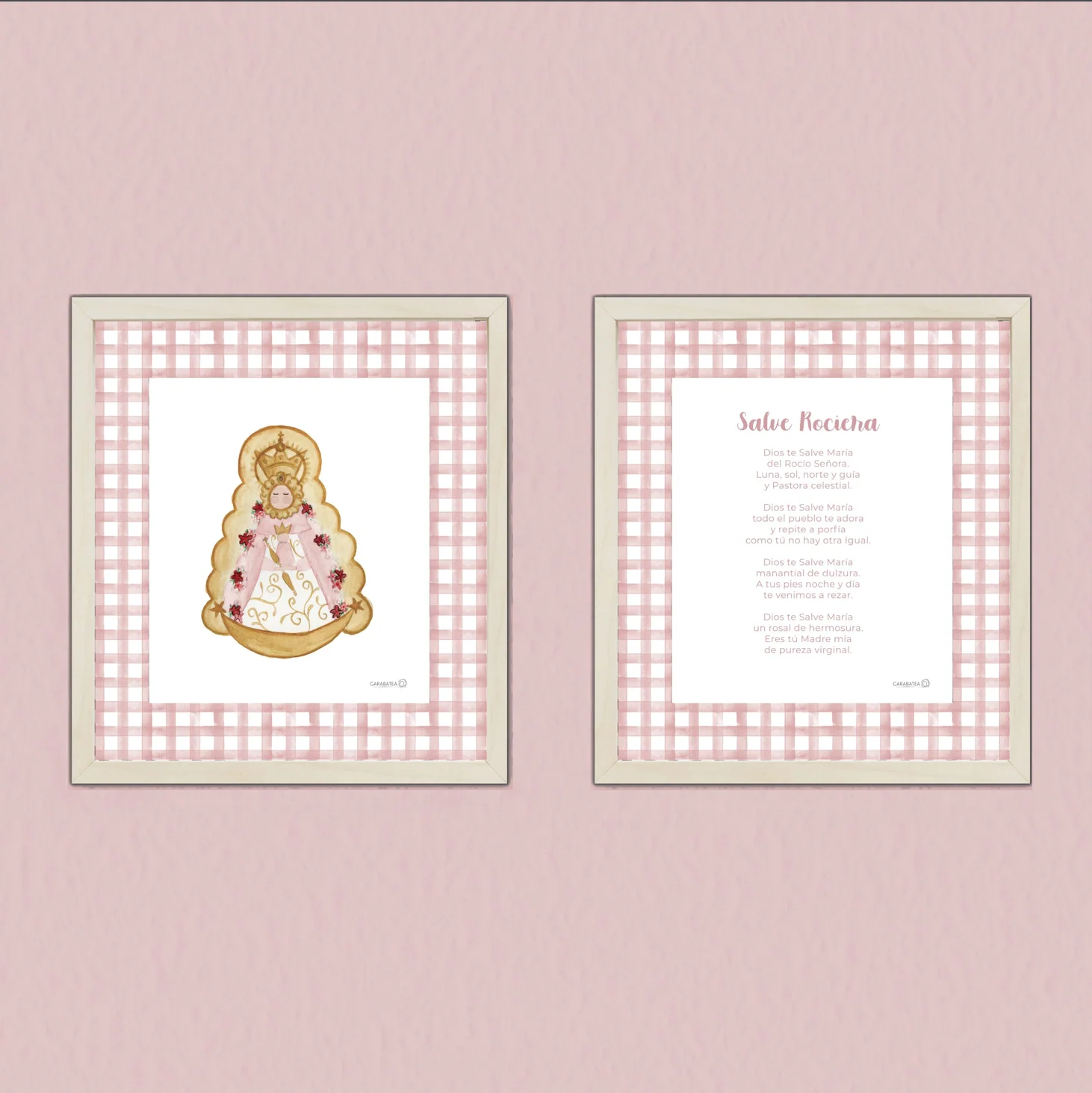 Lámina Virgen del Rocio – Rosa - Imagen 2