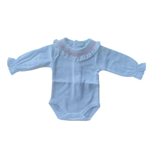 Body M/L Punto Smock Rosa Bebé CH04