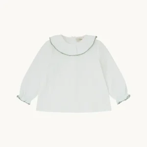 Blusa bebé blanco roto