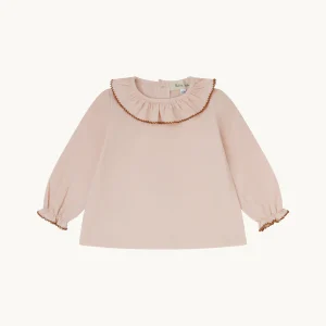 Blusa bebé rosa empolvado