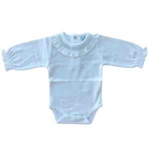 Body M/L Punto Smock Celeste Bebé CH03