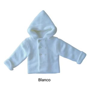 Abrigo con Capucha Blanco