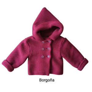 Abrigo con Capucha Borgoña