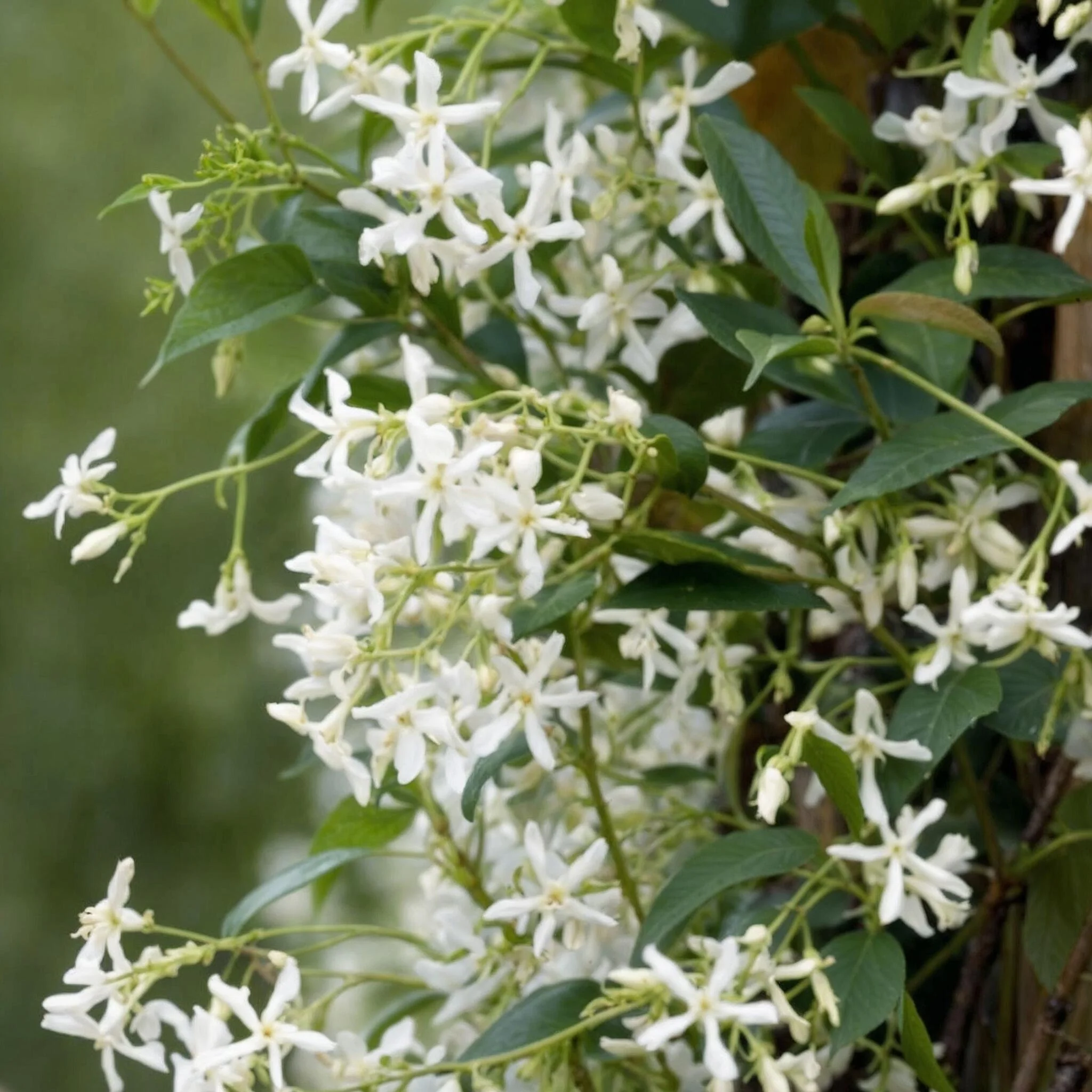 Jazmín Estrellado - 6 Pzs - Trachelospermum Jasminoides - Altura 25-40cm - ⌀9cm - Imagen 3