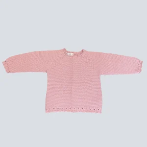 Jersey bebé lana rosa