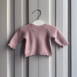 Jersey bebé algodón rosa empolvado