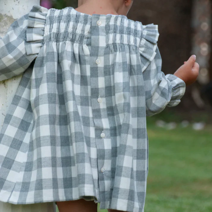 Vestido San Sebastián Cuadros grises - Imagen 2