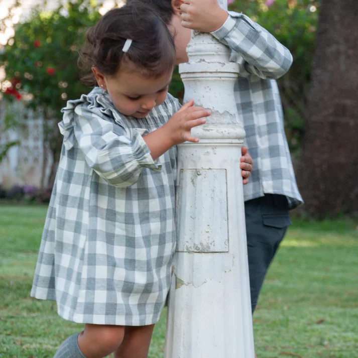 Vestido San Sebastián Cuadros grises - Imagen 4