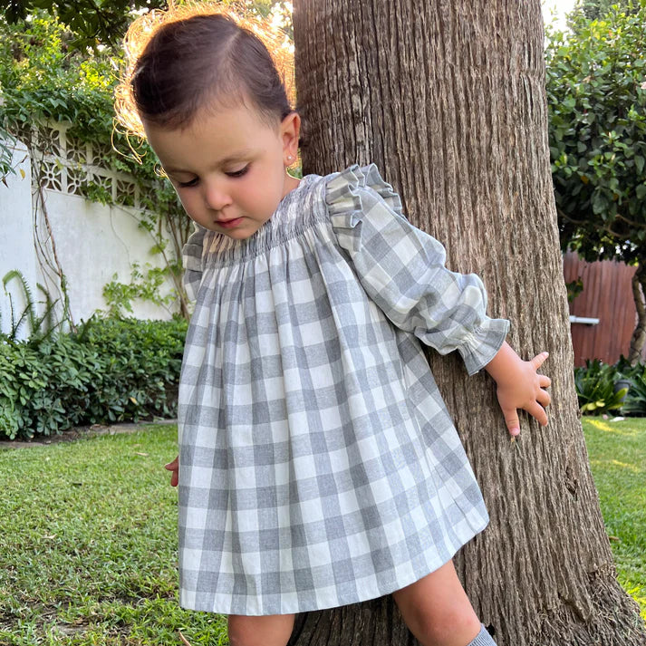 Vestido San Sebastián Cuadros grises - Imagen 5