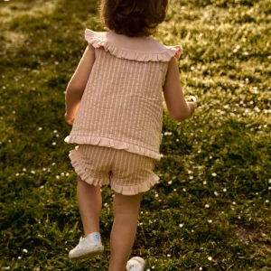 Short Volantes Mahón Melocotón