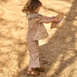 Pantalón Volantes Santillana Flores y Rayas