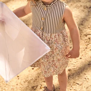 Vestido Santillana Rayas y Flores