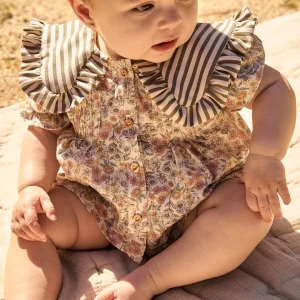 Blusa Jaretas Santillana Rayas y Flores