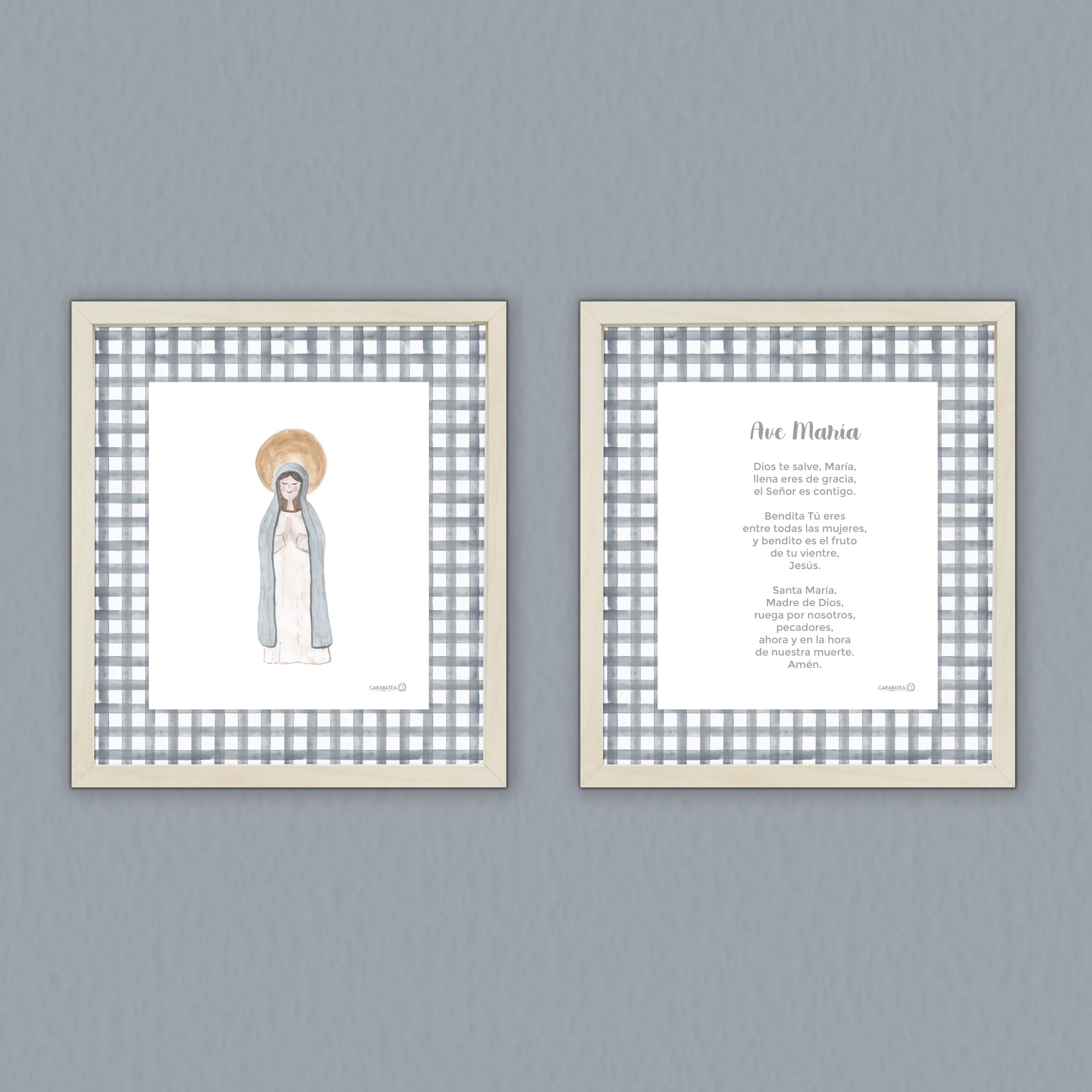 Lámina Virgencita - celeste - Imagen 2