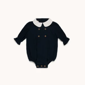 Pelele cuello bebé bambula